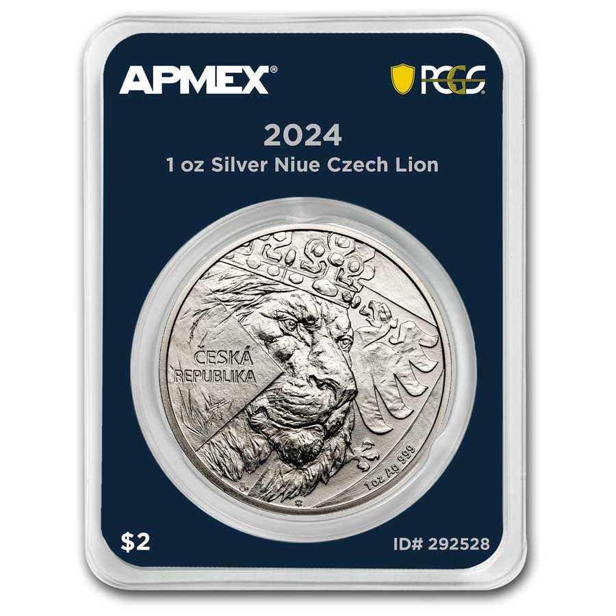 2024 チェコのライオン銀貨 FIRST STRIKE 2024 Niue 1 oz Silver Czech Lion (MD® Premier + PCGS FS) | eBay
